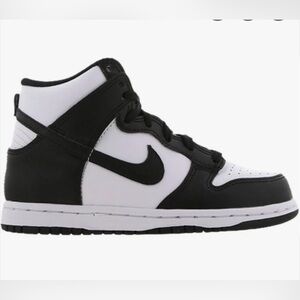 Nike Kids High-Top Black and White Sneakers